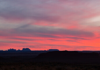 Colorful Southern Utah Desert Sunset