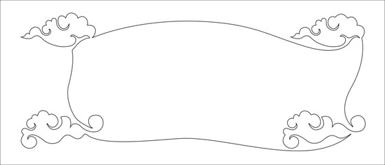 Frame for chinese new year 2024 eps 10