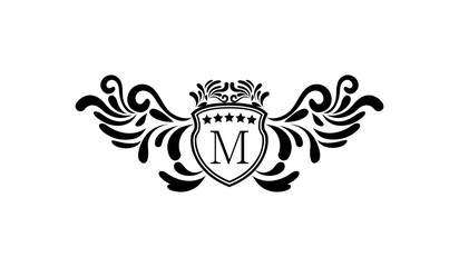 Luxury Retro Elegant Logo M