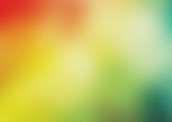 red orange yellow green , gradient blur with grain noise effect background trendy vintage brochure banner social or product media design