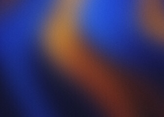 blue orange black , gradient blur with grain noise effect background trendy vintage brochure banner social or product media design