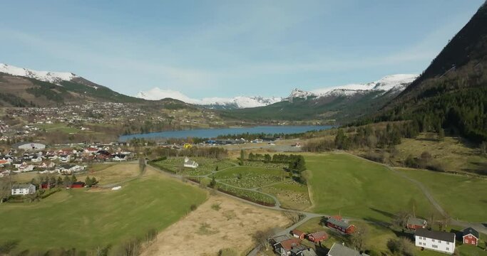 Volda, Norway, Aerial view