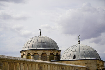 Fototapeta na wymiar Buildings around the Selimiye Mosque, built by Mimar Sinan in 1575, september 16 2023 Turkey Edirne