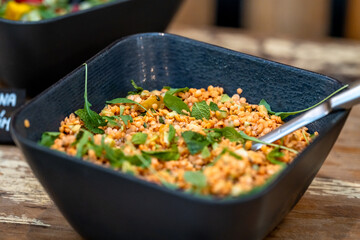 salad made of legumes and vegetables