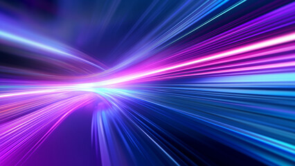 High Speed Technology Concept Illuminated, Captivating Light Abstract Background, Modern Digital Innovations and Futuristic Designs