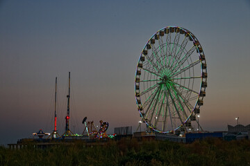 ferris wheel at night
