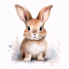 Obraz premium white rabbit on white