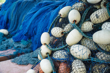 fishing nets and floats