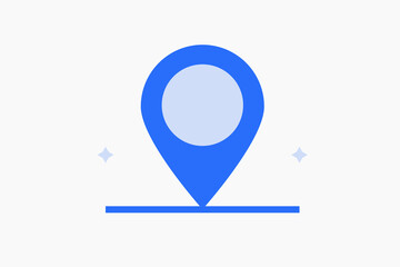 map pointer illustration in flat style design. Vector illustration.
