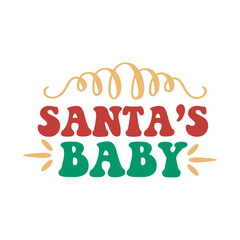 Santa's Baby Svg