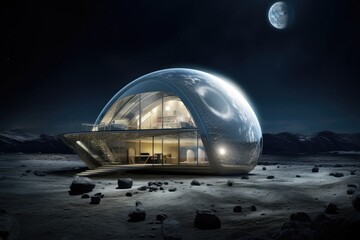 Futuristic houses designed for space living, featuring innovative architecture, self-sustainability, and visionary concepts, redefining habitation beyond Earth