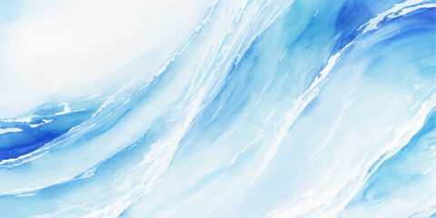 Obraz premium abstract soft blue and white abstract water color ocean wave texture background. Banner Graphic Resource as background for ocean wave and water wave abstract graphics 