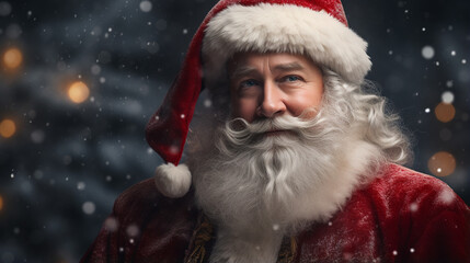 Santa Claus in Christmas season.	
