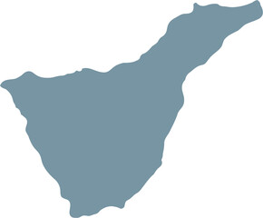 Obraz premium doodle freehand drawing of tenerife island map.