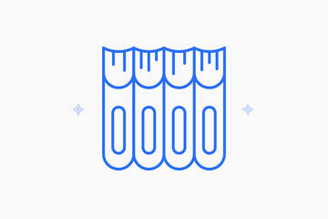 book shelf illustration in flat style design. Vector illustration.
