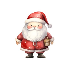 Obraz premium Christmas doll, watercolor illustration