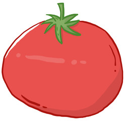 Fresh red tomatoes illustration