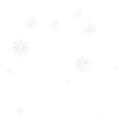 Free vector snowy background with falling snowflakes