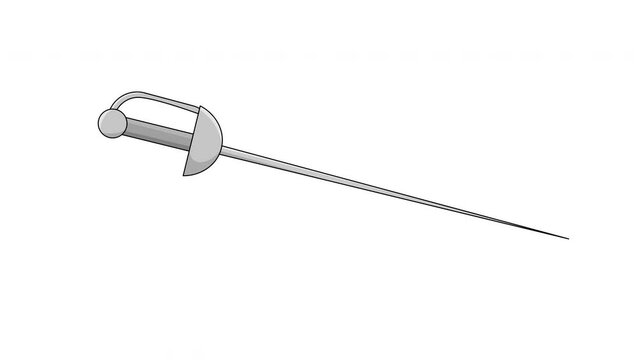 animated video of the fencing sword icon