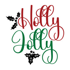 Holly Jolly Svg