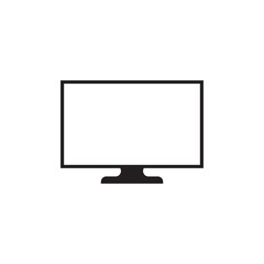 Computer icon. PC sign. Monitor vector icon. Screen flat sign design. TV symbol pictogram. Television symbol. UX UI icon