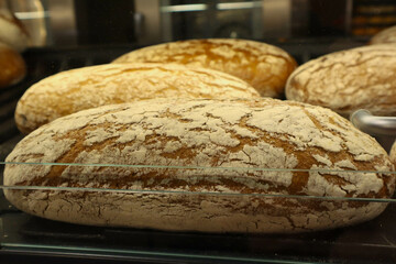 Appetizing bread with a crispy crust