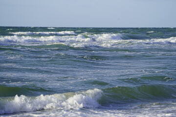 Landscape on the Baltic Sea near Zingst, Germany.