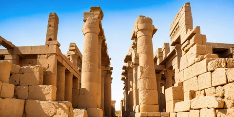 Foto op Plexiglas Karnak Temple in Luxor Thebes Egypt, generative ai © Nadejda
