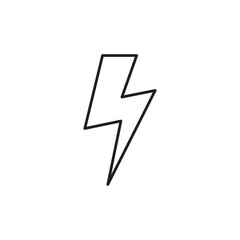 Energy icon. Lightning flat sign design. Energy symbol vector pictogram. Thunder sign. Flash sign. UX UI icon