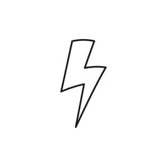 Energy icon. Lightning flat sign design. Energy symbol vector pictogram. Thunder sign. Flash sign. UX UI icon