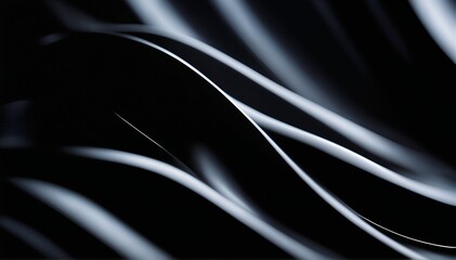 Abstract background with black wavy lines