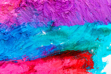 Beautiful abstract background for design, multi-colored paint strokes