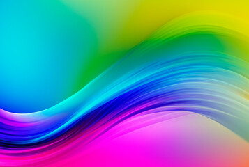 Fototapeta premium Beautiful abstract background for design with colorful waves