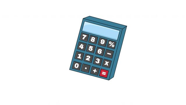 animated video of the calculator icon