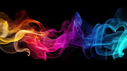 Fototapeta premium Dramatic colorful smoke background or wallpaper concept