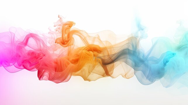 Dramatic colorful smoke background or wallpaper concept