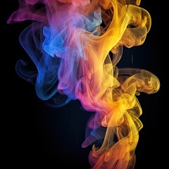Fototapeta premium Dramatic colorful smoke background or wallpaper concept