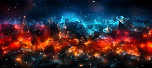 Colorful abstract grey low poly, triangle mosiac background - obrazy, fototapety, plakaty