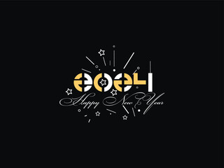 Happy New Year, New Year 2024, new year, 2024, happy firework, new year celebration, new year holiday, 2024 design, star logo icon vector with black background