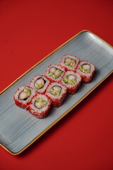 sushi, rolls, Japanese food, fish, rice