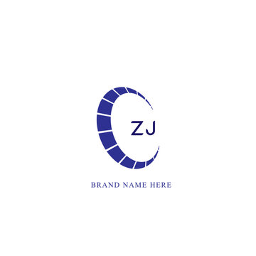 ZJ circle letter logo design with circle  shape. ZJ ellipse letters with typographic style.  initials form a circle logo. ZJ Circle Abstract Monogram Letter Mark Vector, ZJ latter logo. spread logo