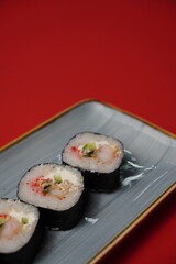 sushi, rolls, Japanese food, fish, rice