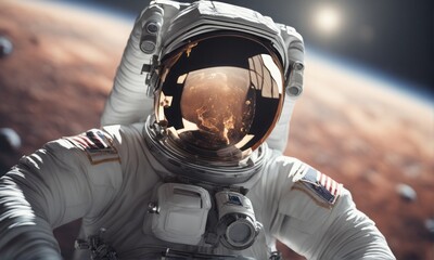 astronaut in outer space astronaut in outer space astronaut in space. elements of this image...