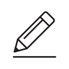 Pencil icon vector for computer, web and mobile app. Edit  icon, thin line symbol vector. Edit text icon.