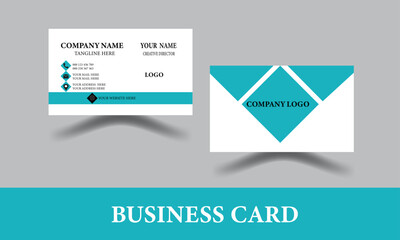 Double sided business card template modern and clean style.Print ready Business Card -For business and personal use.creative business card design template.
