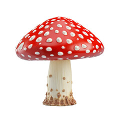 Fly Agaric isolated on white background, no background, png