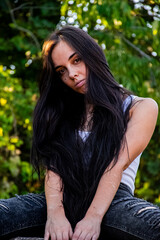 Naklejka premium la beauté au naturelle 