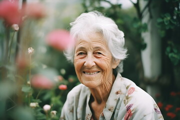 Picture of happy senior woman