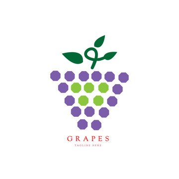 Abstract grapes logo