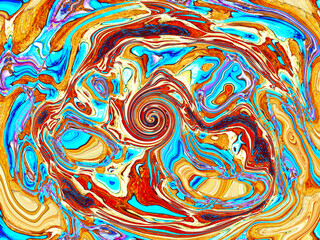 vortex center colored spiral